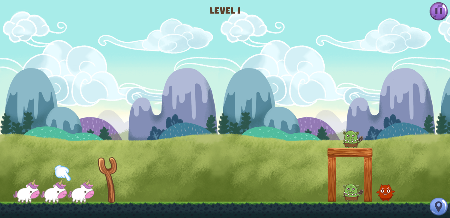 Slingshot Unicorn Game Select Unicorn Screenshot.