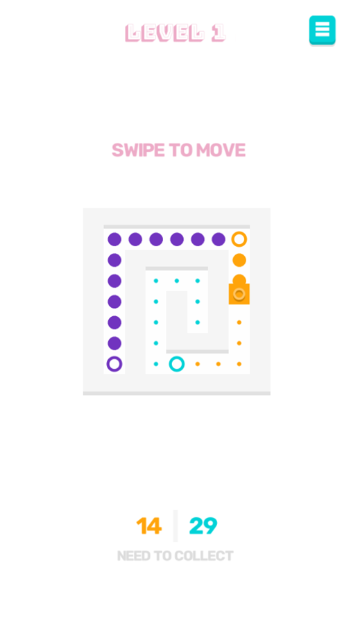 Slip Blocks Game Level Play Screenshot.