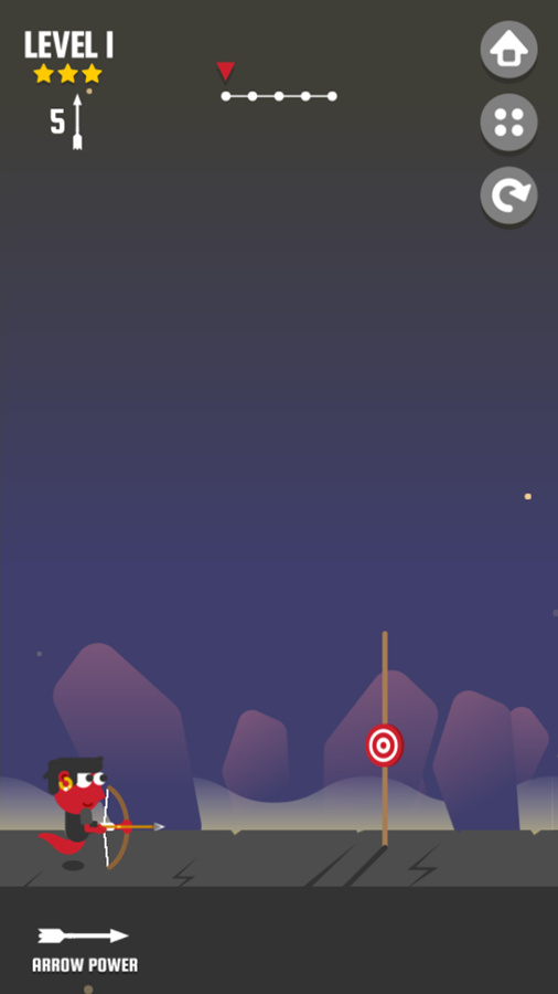 Small Archer 2 Game Level Start Screenshot.