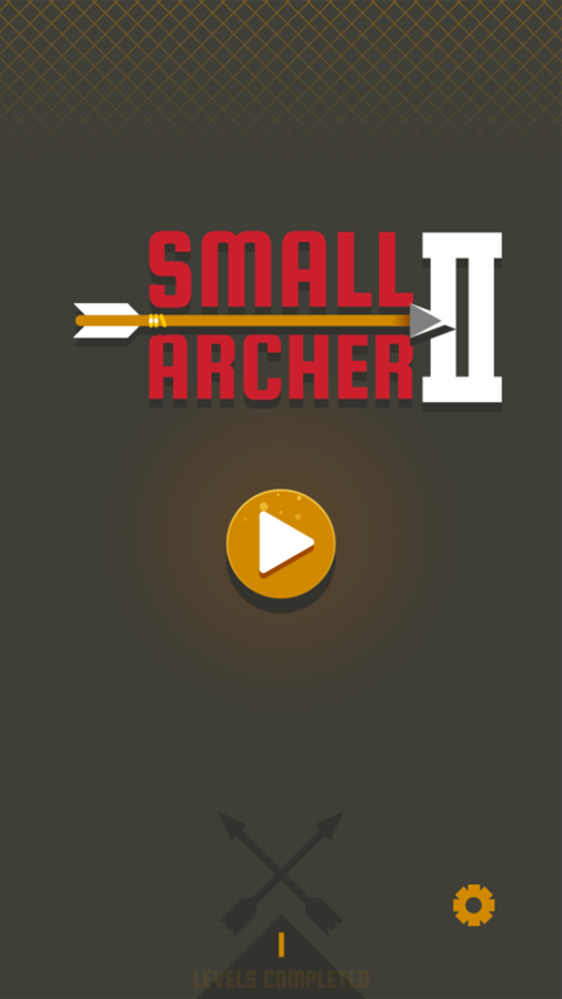 Small Archer 2 Game Welcome Screen Screenshot.