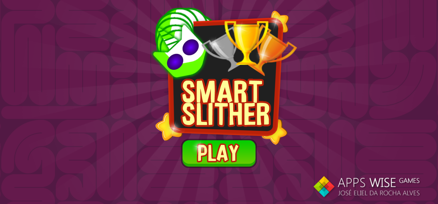 Smart Slither Welcome Screen Screenshot.