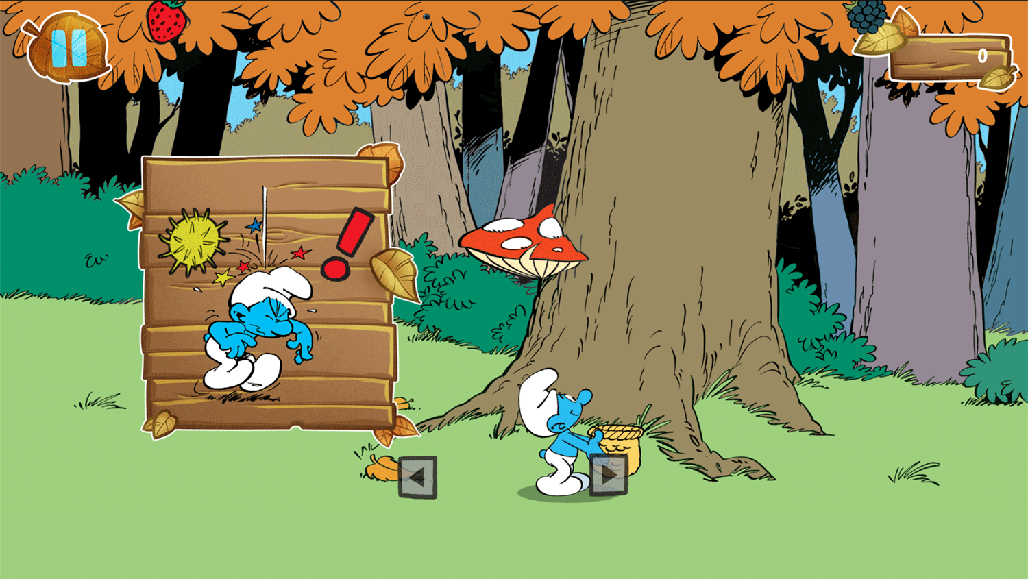 Smurfberries Drop Chestnuts Mode How To Play Screenshot.