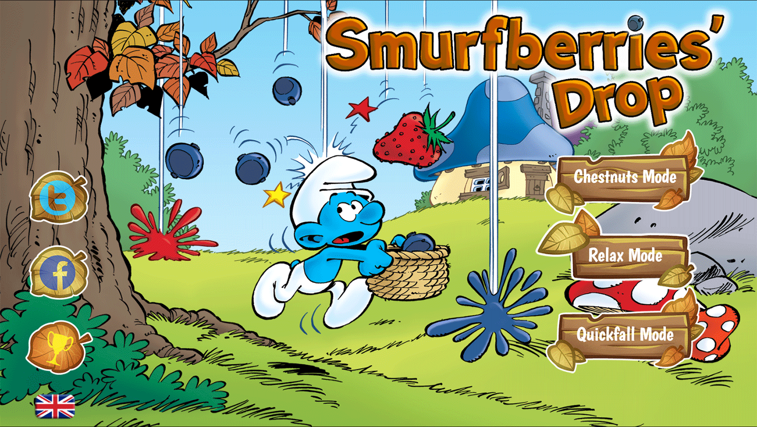 Smurfberries Drop Game Mode Screenshot.