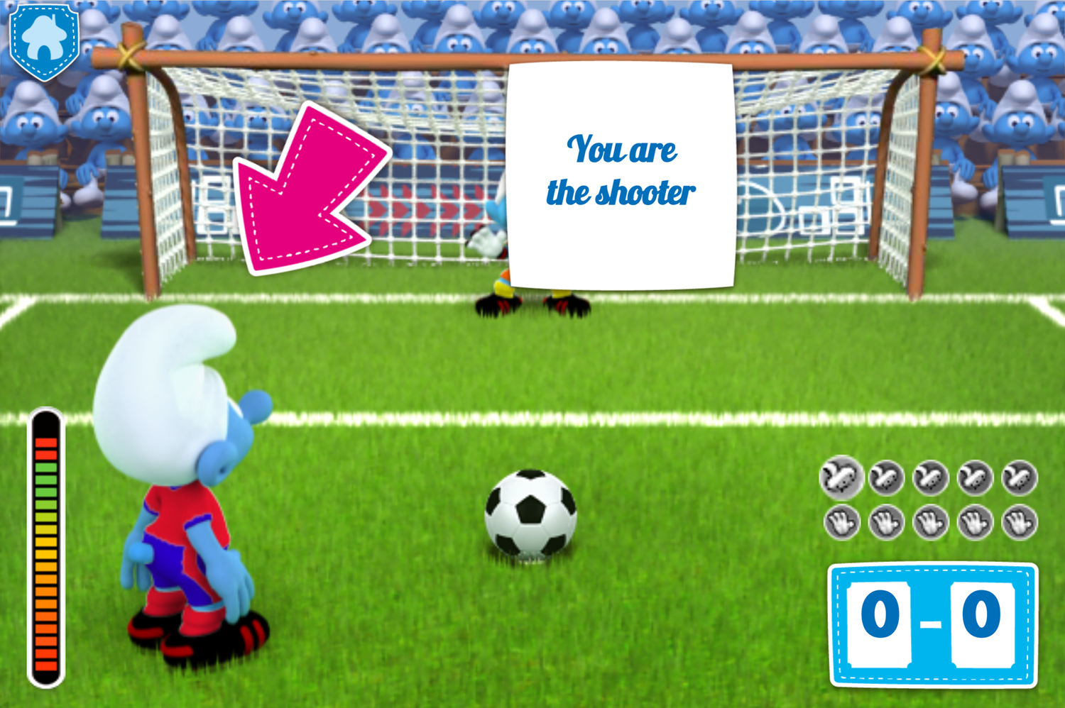 Smurfs Penalty Shootout Kicker Screenshots.