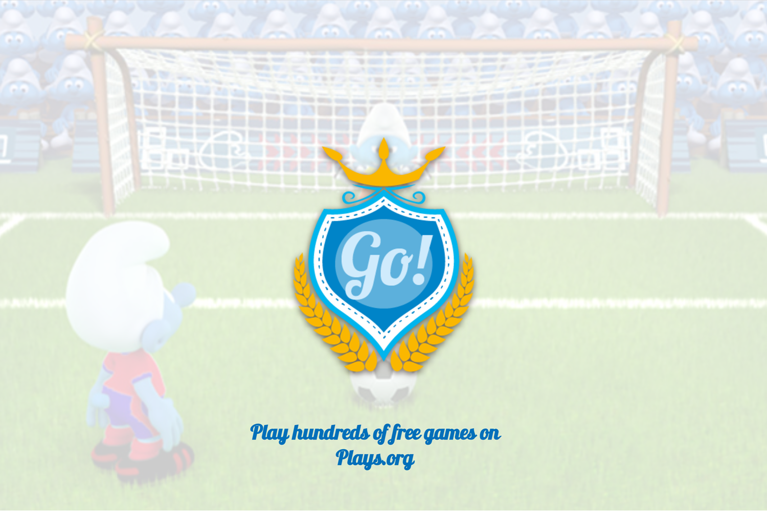 Smurfs Penalty Shootout Loading Screen Screenshot.