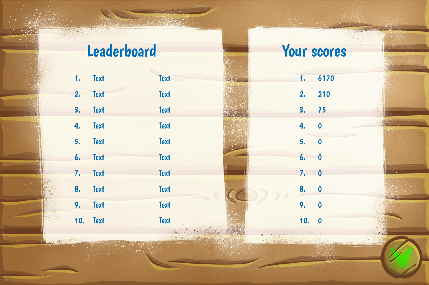 Smurfs Snowballs High Scores Screenshots.