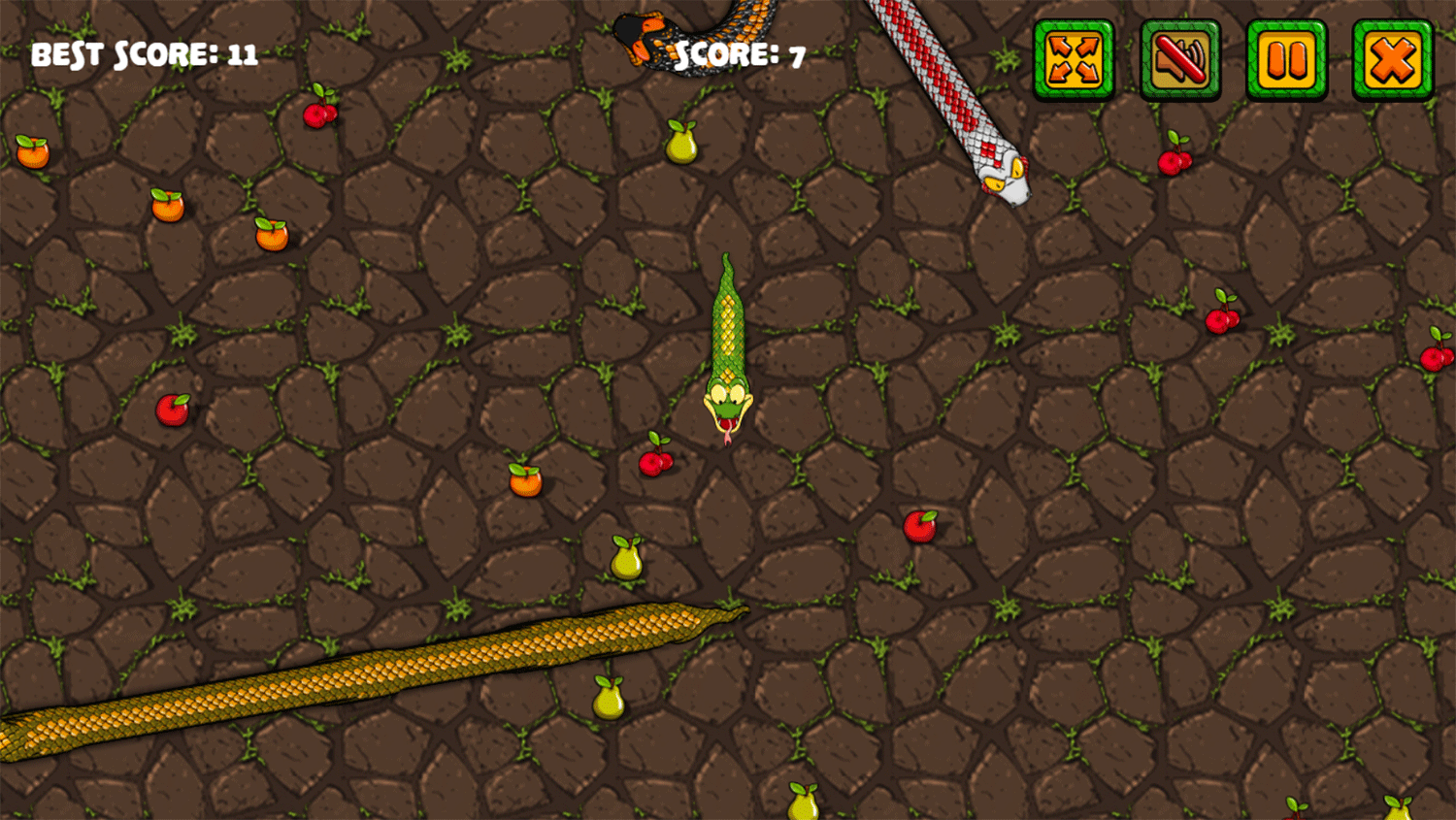 Snake Attack Game Screenshot.