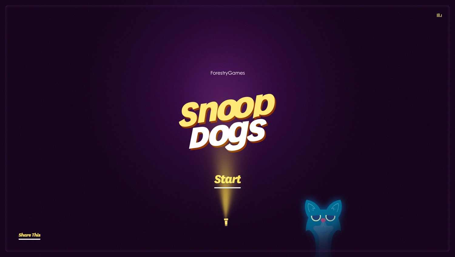 Snoop Dogs Game Welcome Screen Screenshot.
