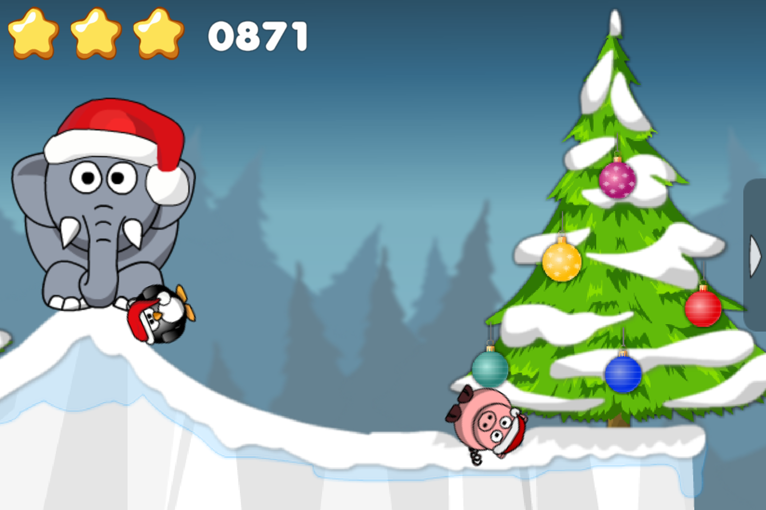 Snoring Winter Edition Gameplay Screenshot.