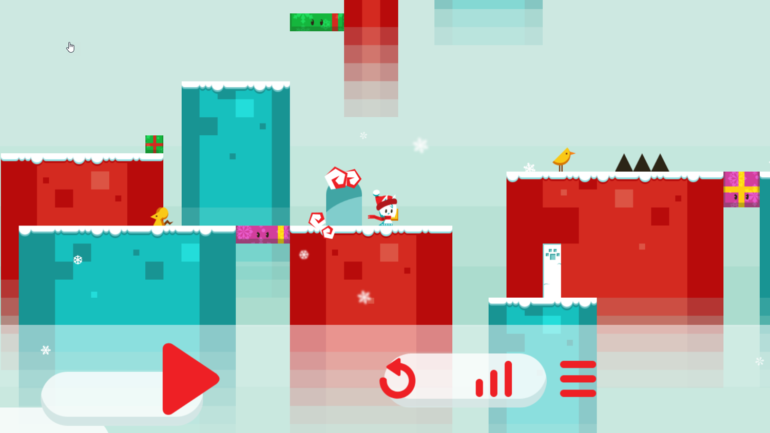 Snowball Christmas World Game Screenshot.