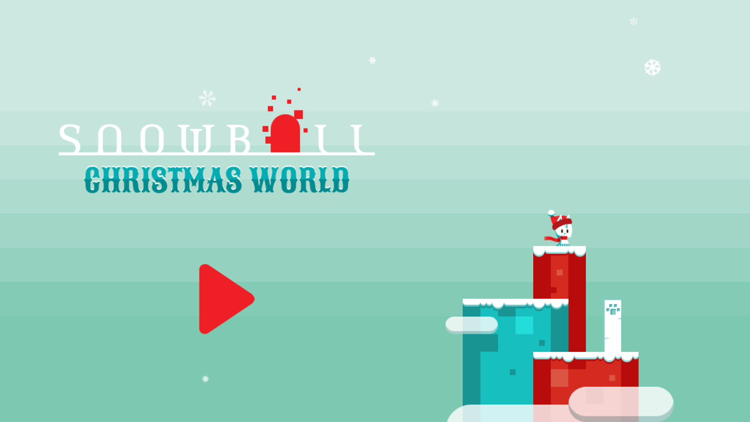 Snowball Christmas World Welcome Screen Screenshot.