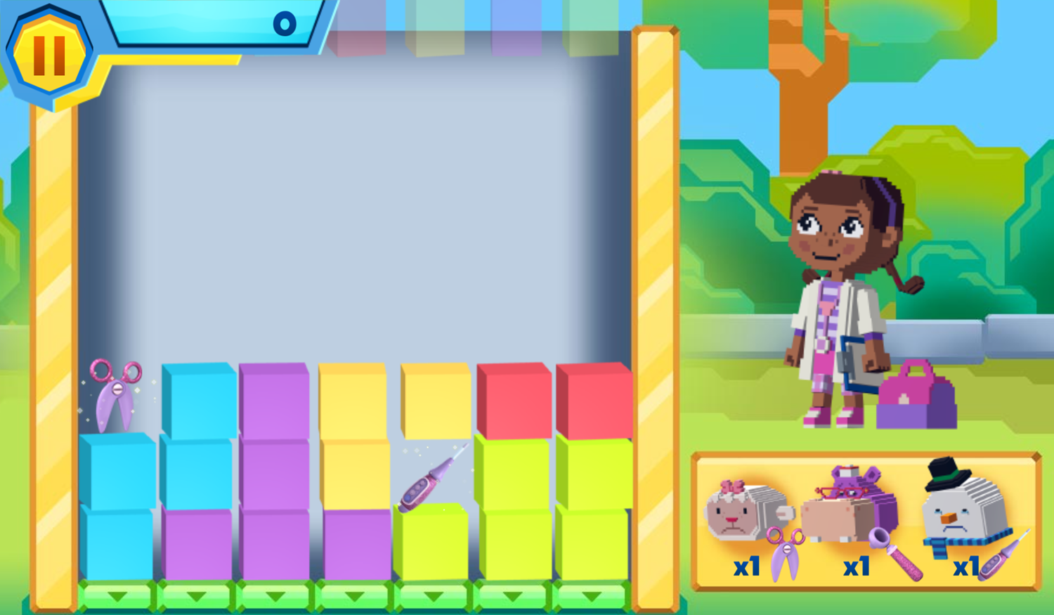 Soaring Over Summer Arcade Game Doc Mcstuffins Start Screenshot.