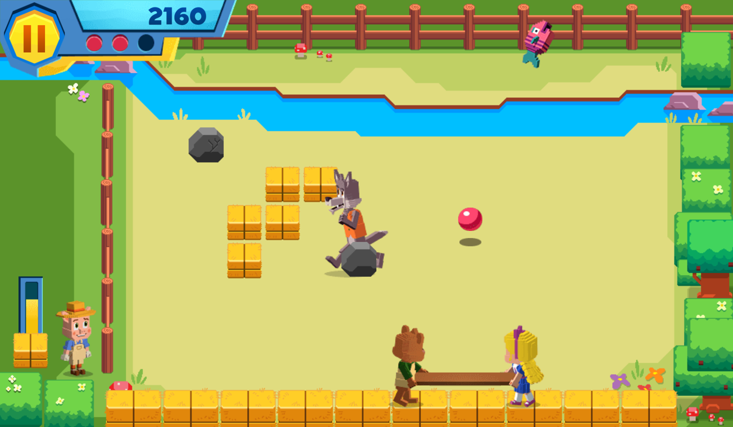 Soaring Over Summer Arcade Game Goldie & Bear Play Screenshot.