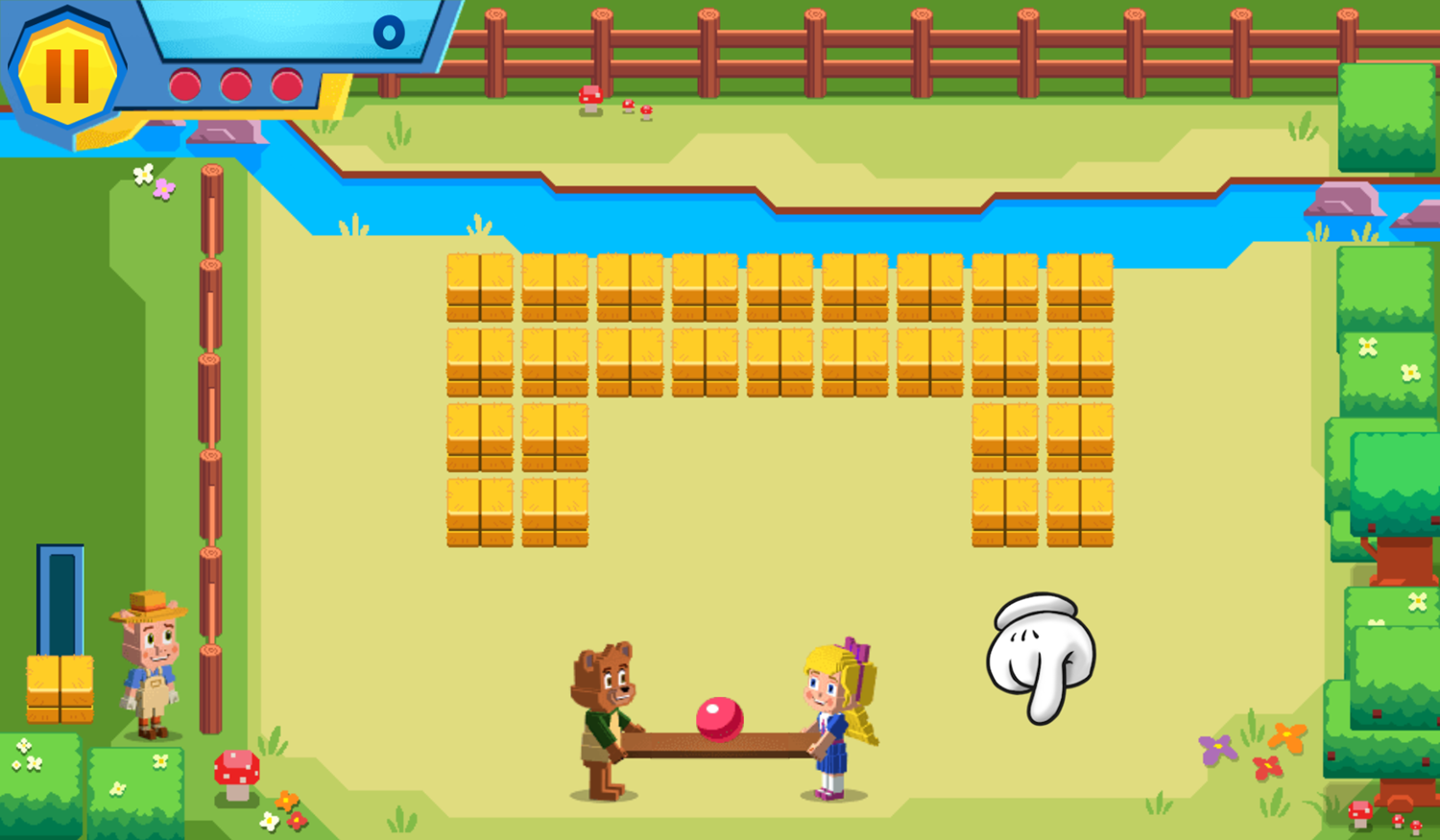 Soaring Over Summer Arcade Game Goldie & Bear How To Play Screenshot.