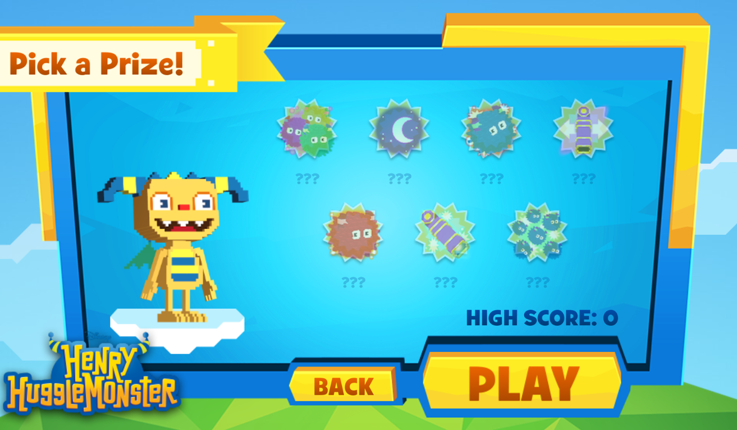 Soaring Over Summer Arcade Game Jake Henry Hugglemonster Screenshot.