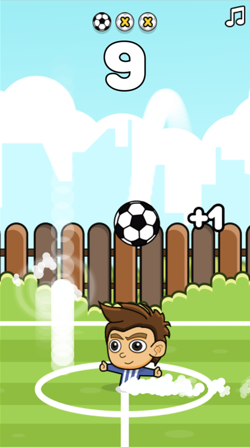 Soccer Balls Game Screenshot.