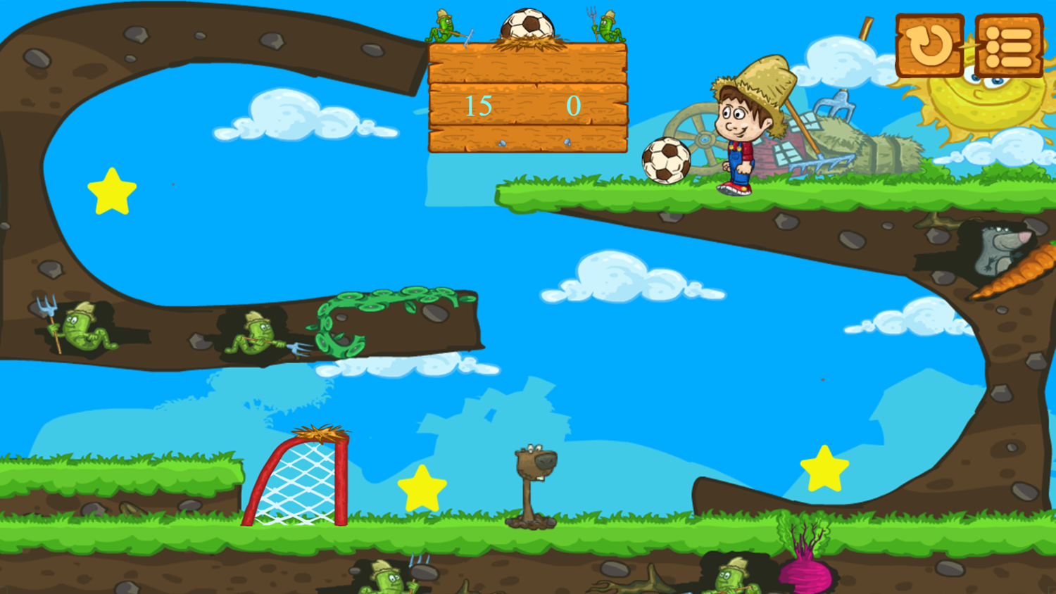 Soccer Farm Game Last Level Screenshot.