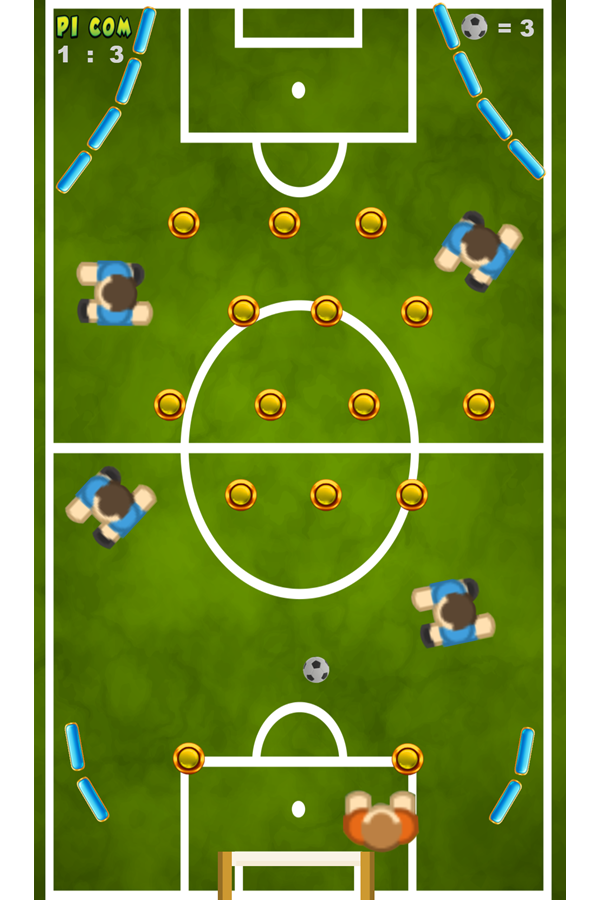 Soccer Pinball 3 Game Screenshot.