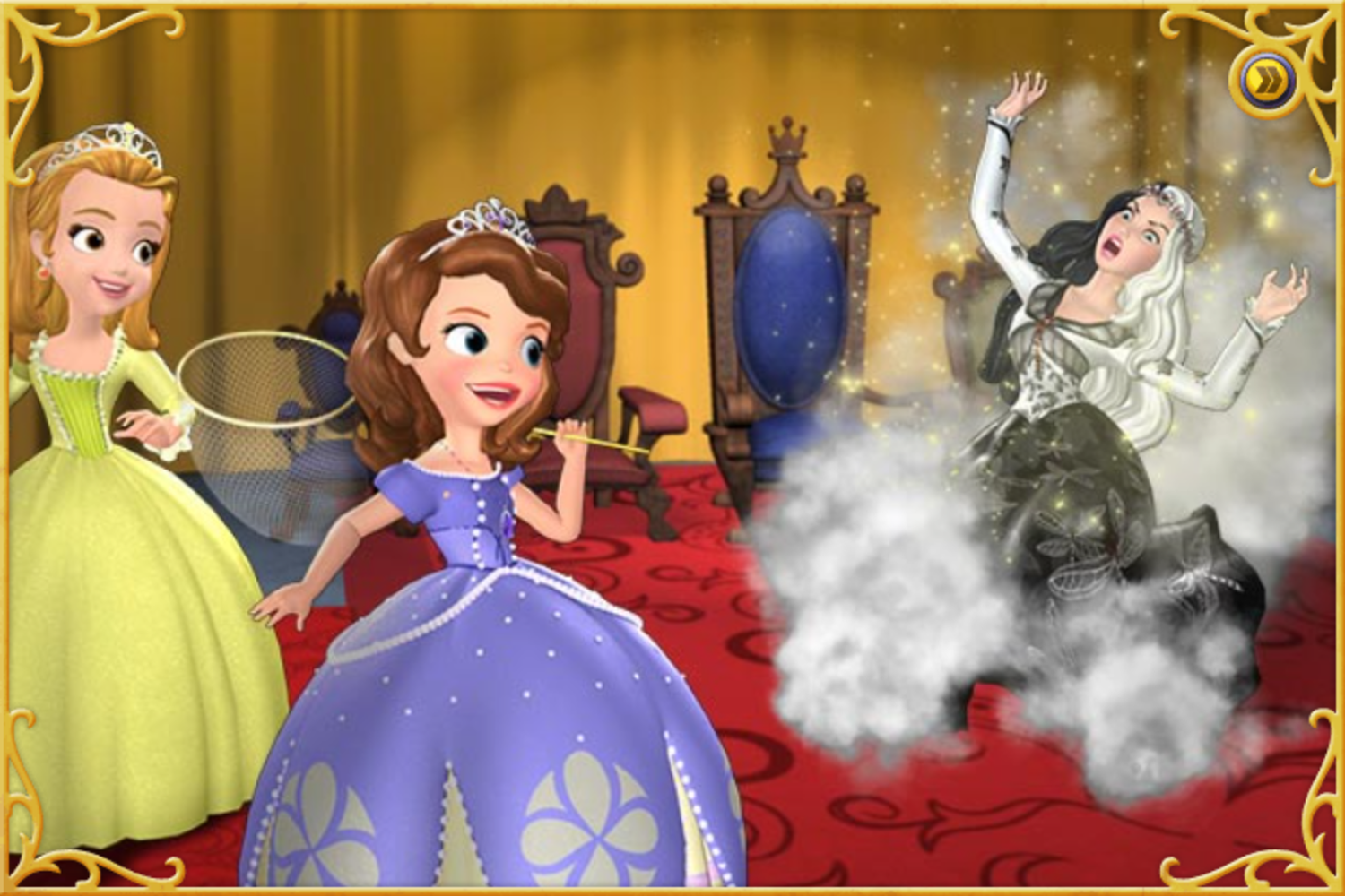 Sofia the First Curse of Princess Ivy Game End Cinematic Screenshot.