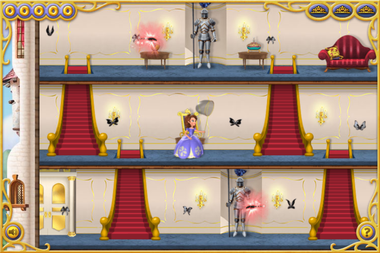 Sofia the First Curse of Princess Ivy Game Start Screenshot.