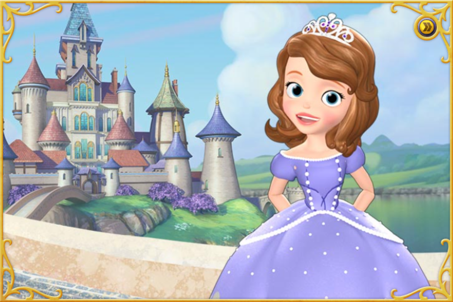 Sofia the First Curse of Princess Ivy Game Intro Screenshot.