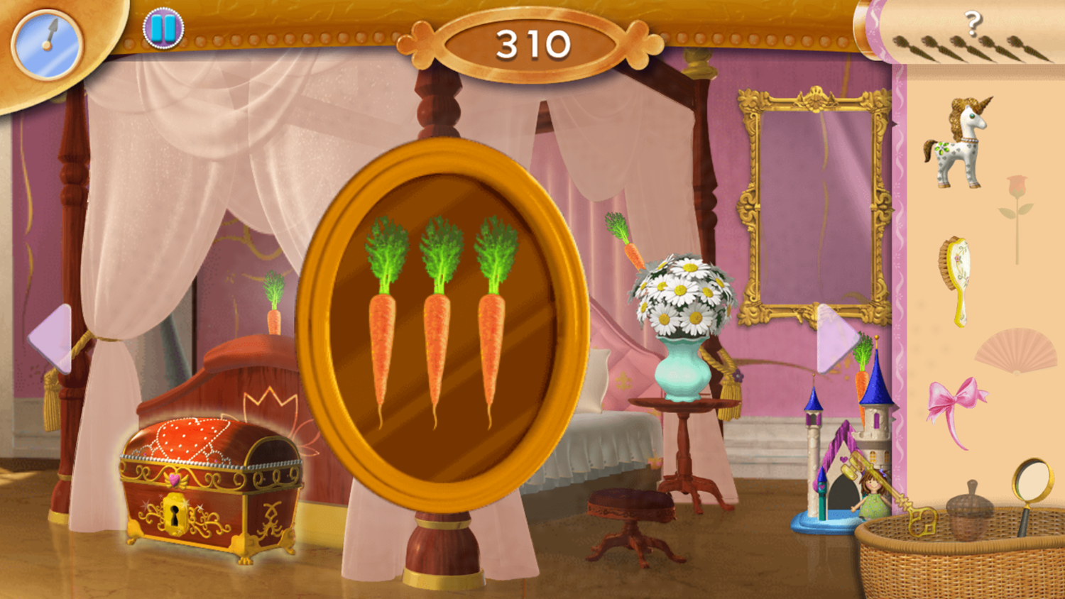 Sofia the First Quest for the Secret Library Game Welcome Screen Screenshot.