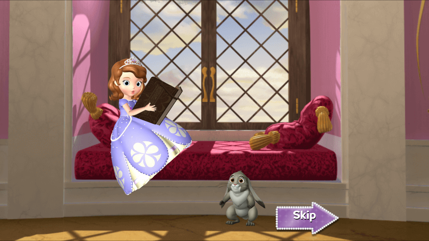 Sofia the First Quest for the Secret Library Game Intro Screenshot.