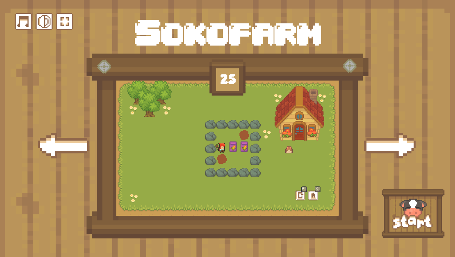 Sokofarm Game Final Level Screenshot.