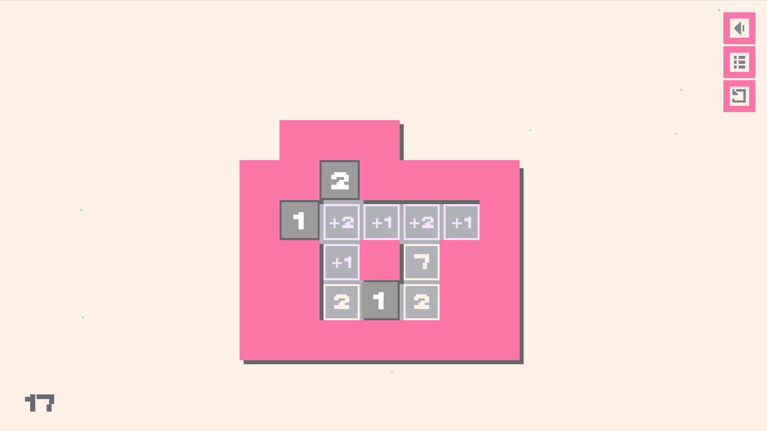 Sokonumber Game Addition Squares Screenshot.