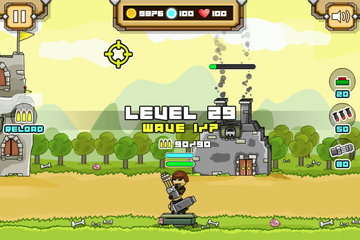 Soldier Legend Game Level Start Screen Screenshot.