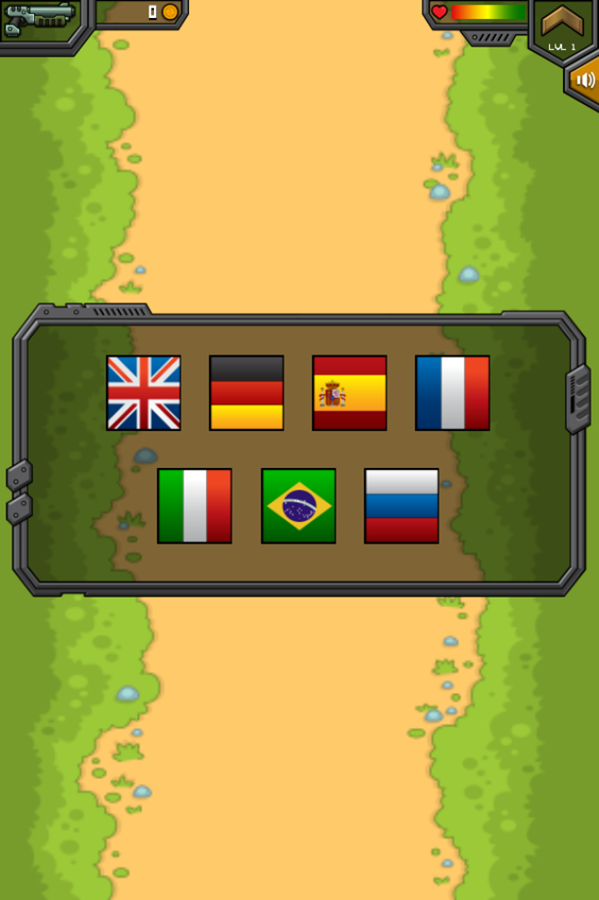 Soldier's Fury Game Select Languages Screenshot.
