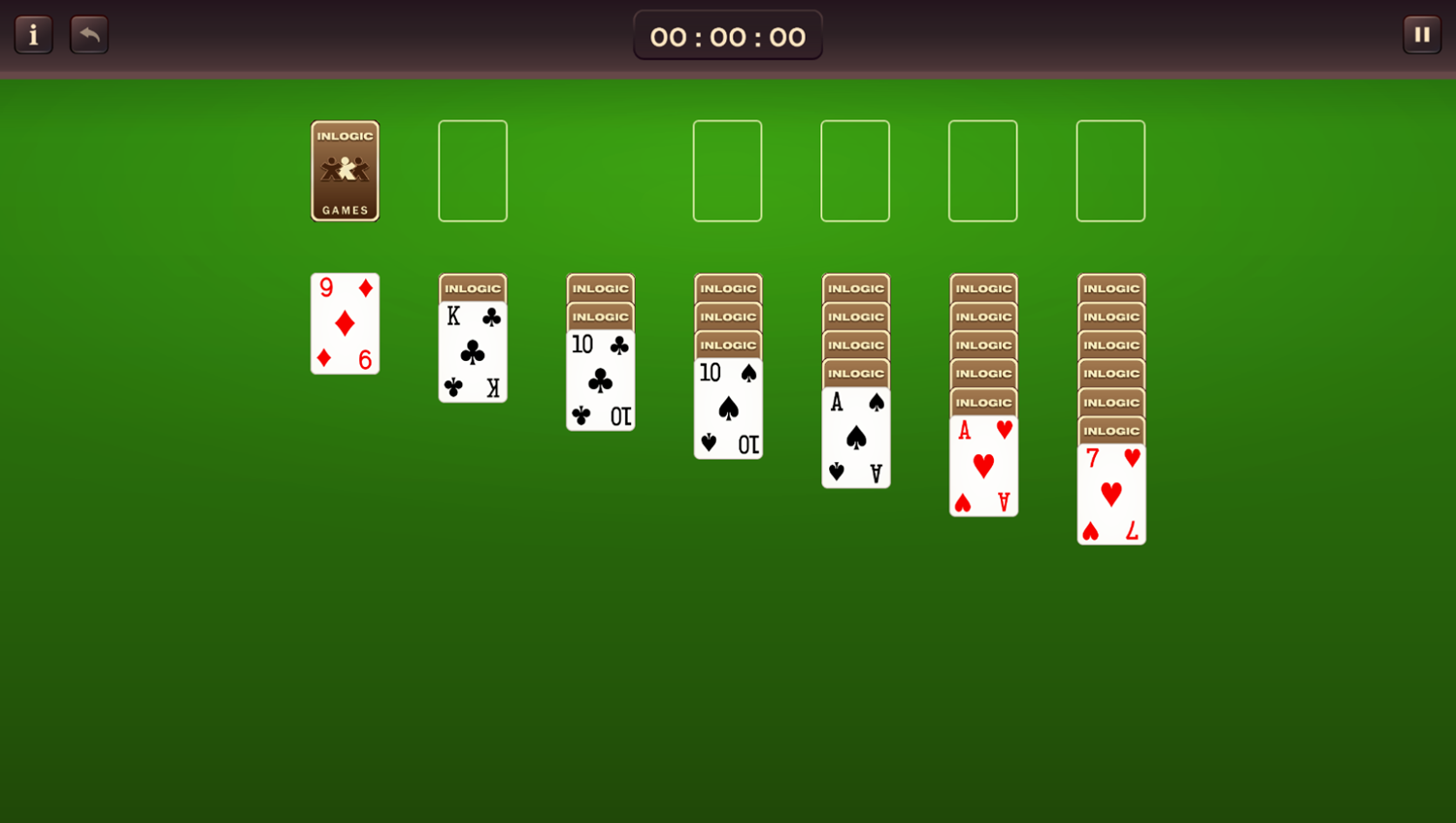 Solitaire 13 In 1 Collection Game Start Screenshot.
