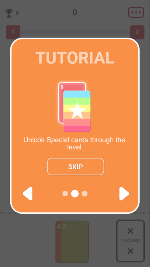 Solitaire 2048 Game Tutorial Special Cards Screen Screenshot.