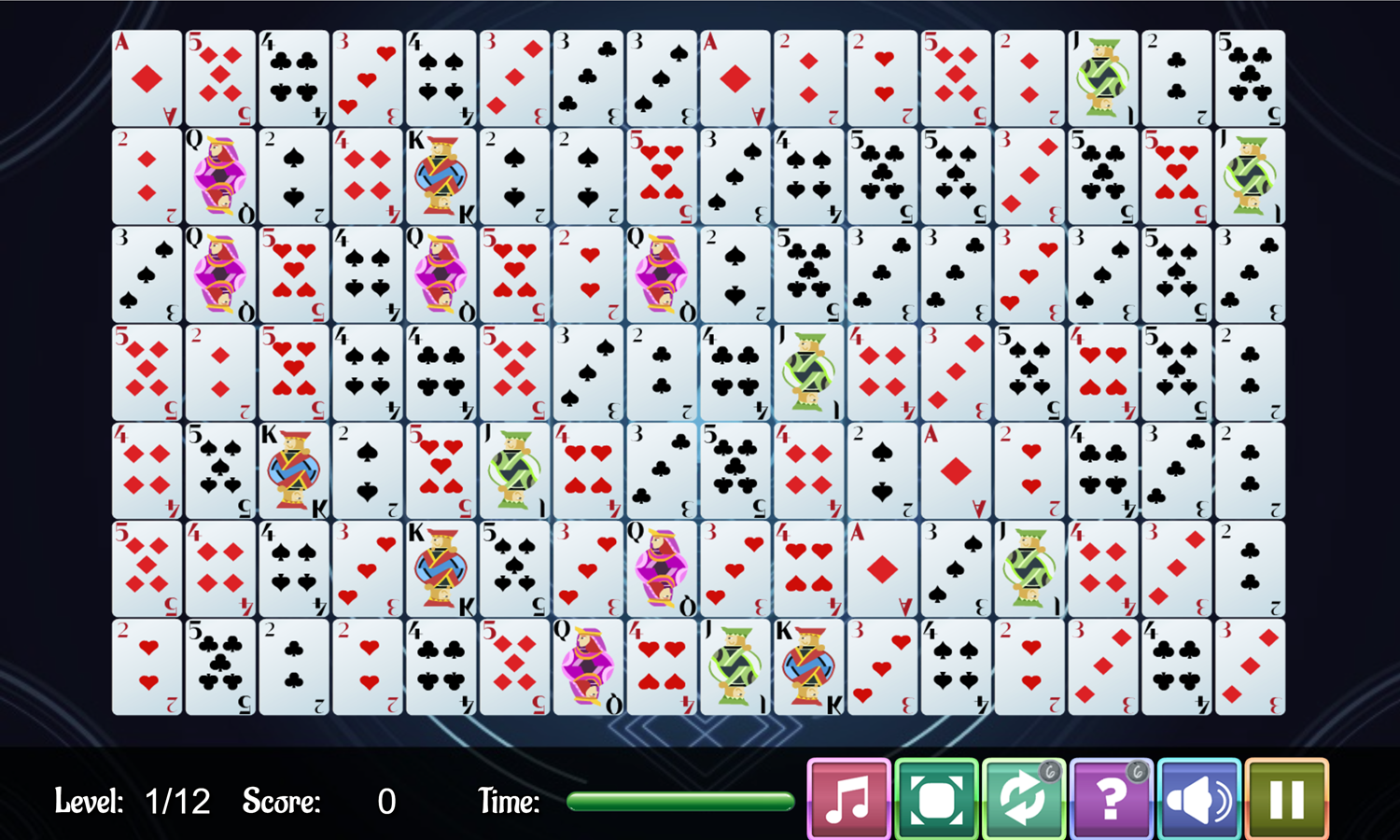 Solitaire Connect Game Screenshot.
