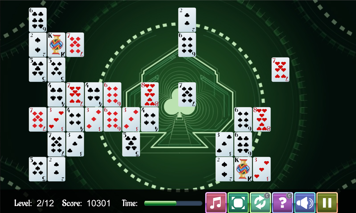 Solitaire Connect Gameplay Screenshot.