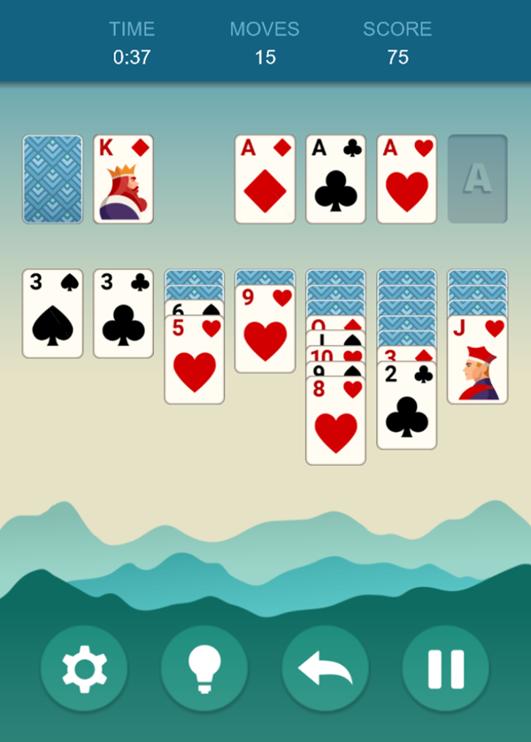 Solitaire Grande Game Play Screenshot.