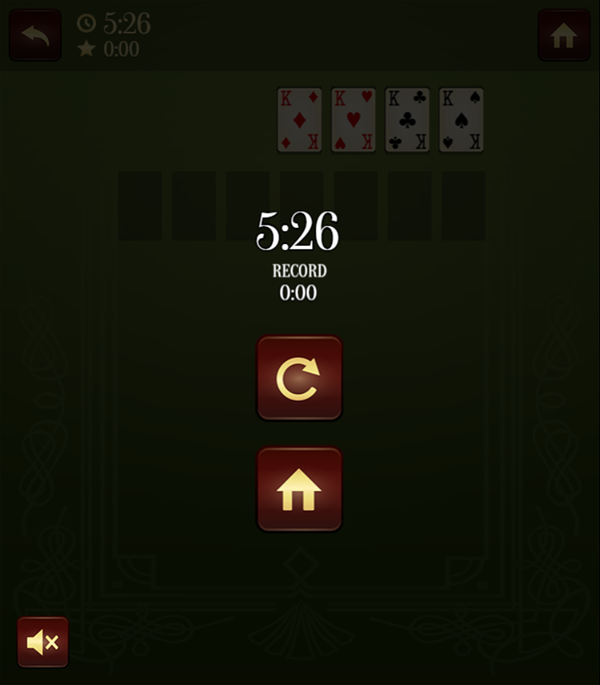 Solitaire Master Game Complete Screenshot.