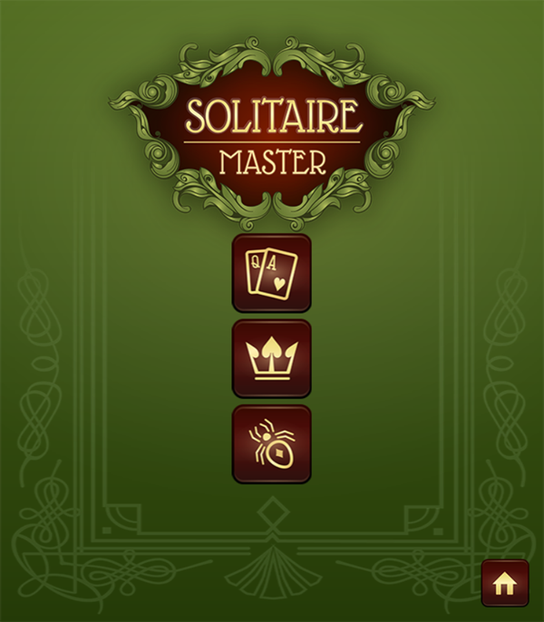 Solitaire Master Game Mode Select Screenshot.