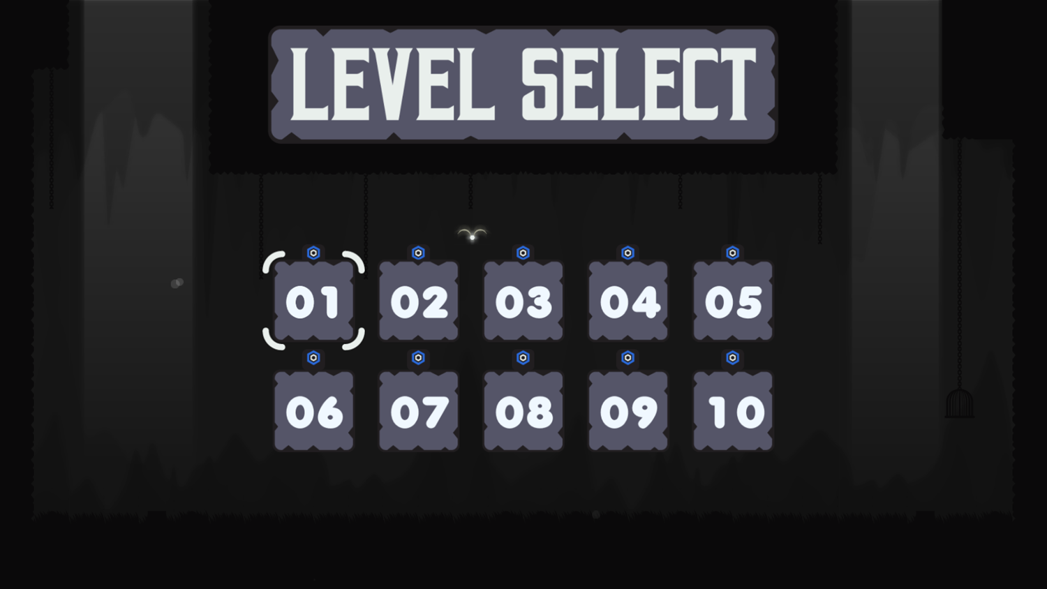 Solus Game Level Select Screen Screenshot.