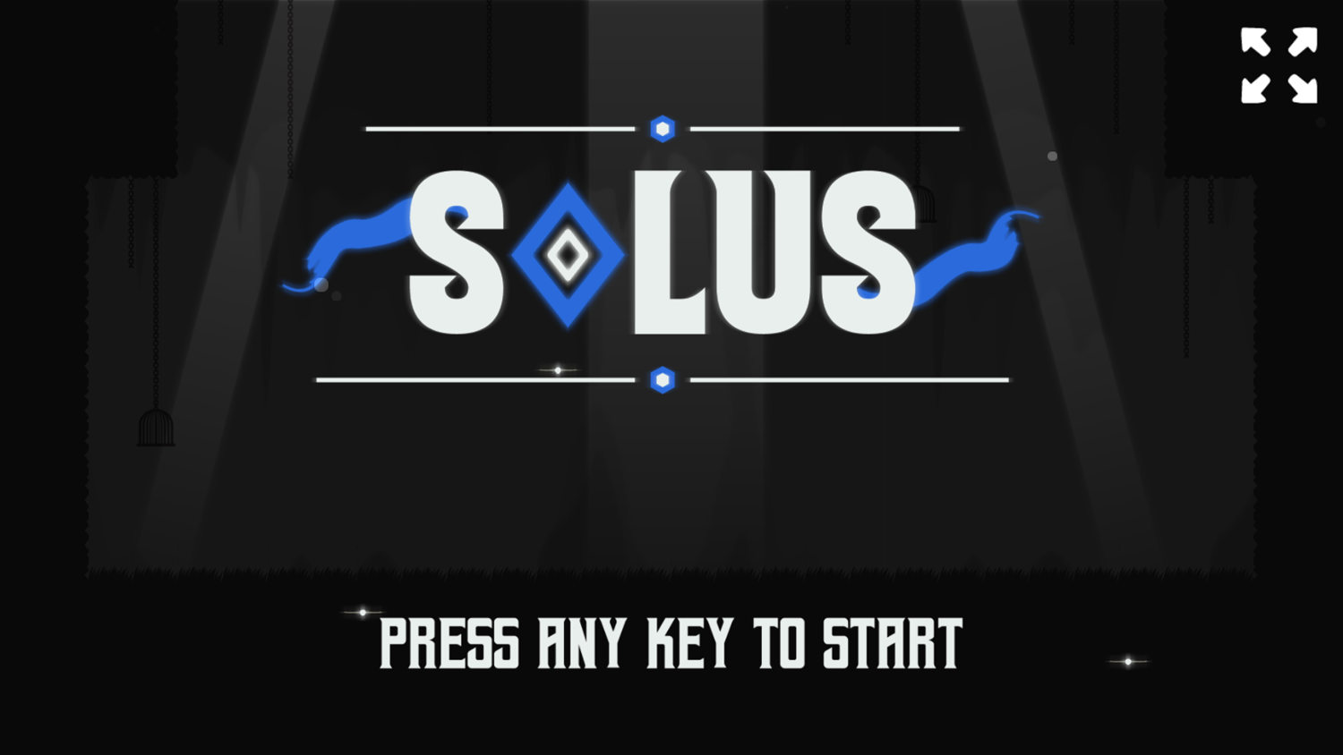 Solus Game Welcome Screen Screenshot.