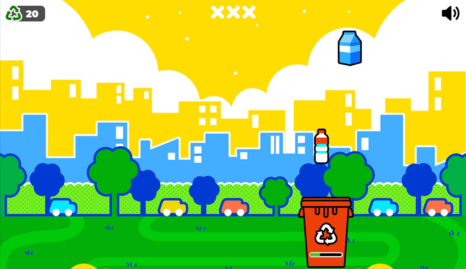 Sort The Trash Game Play Screenshot.