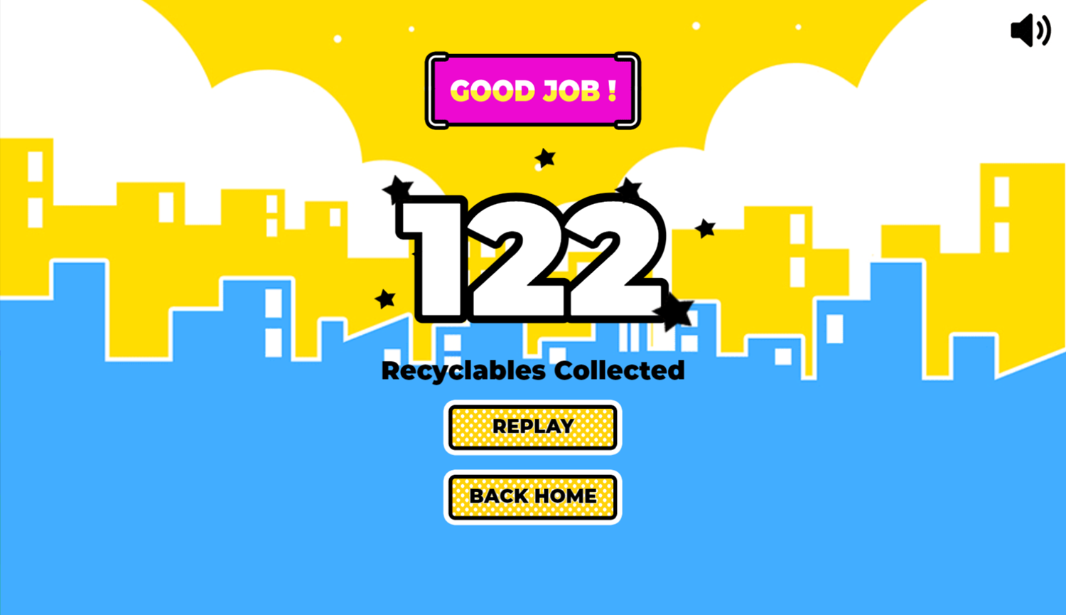 Sort The Trash Game Score Screenshot.