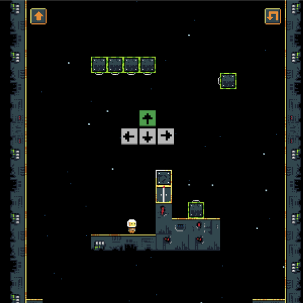 Space Astronaut Puzzle Game Grappling Directions Screen Screenshot.