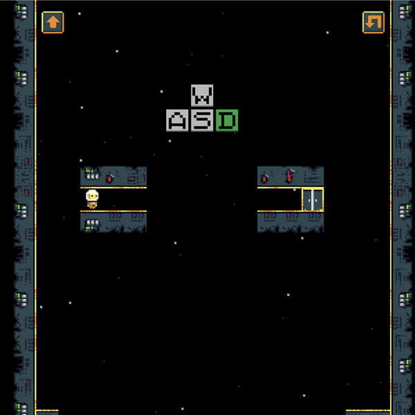 Space Astronaut Puzzle Game Movement Directions Screen Screenshot.