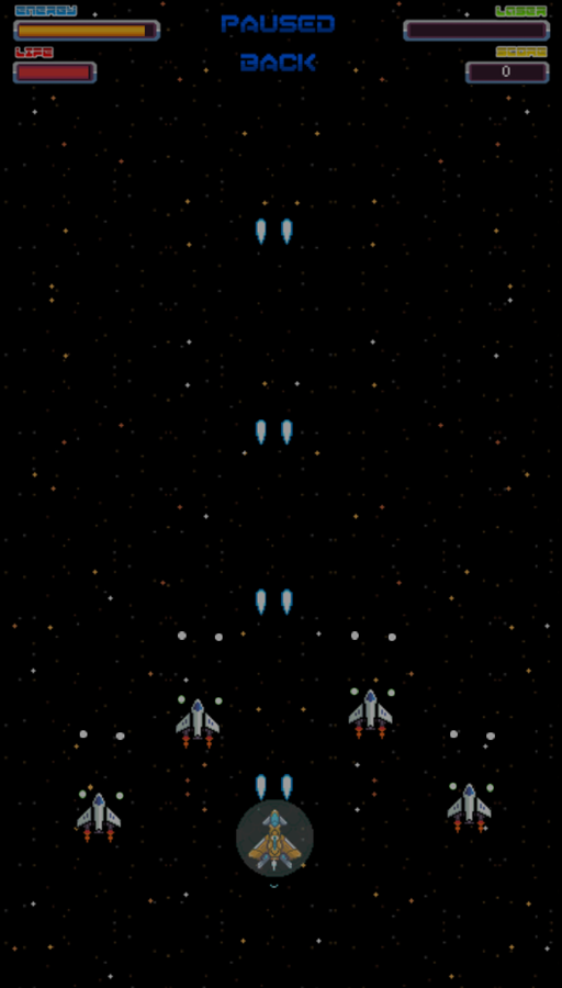 Space Battleship Orion Game Start Screenshot.