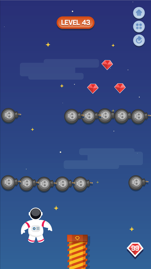 Space Game Bomb Maze Screenshot.