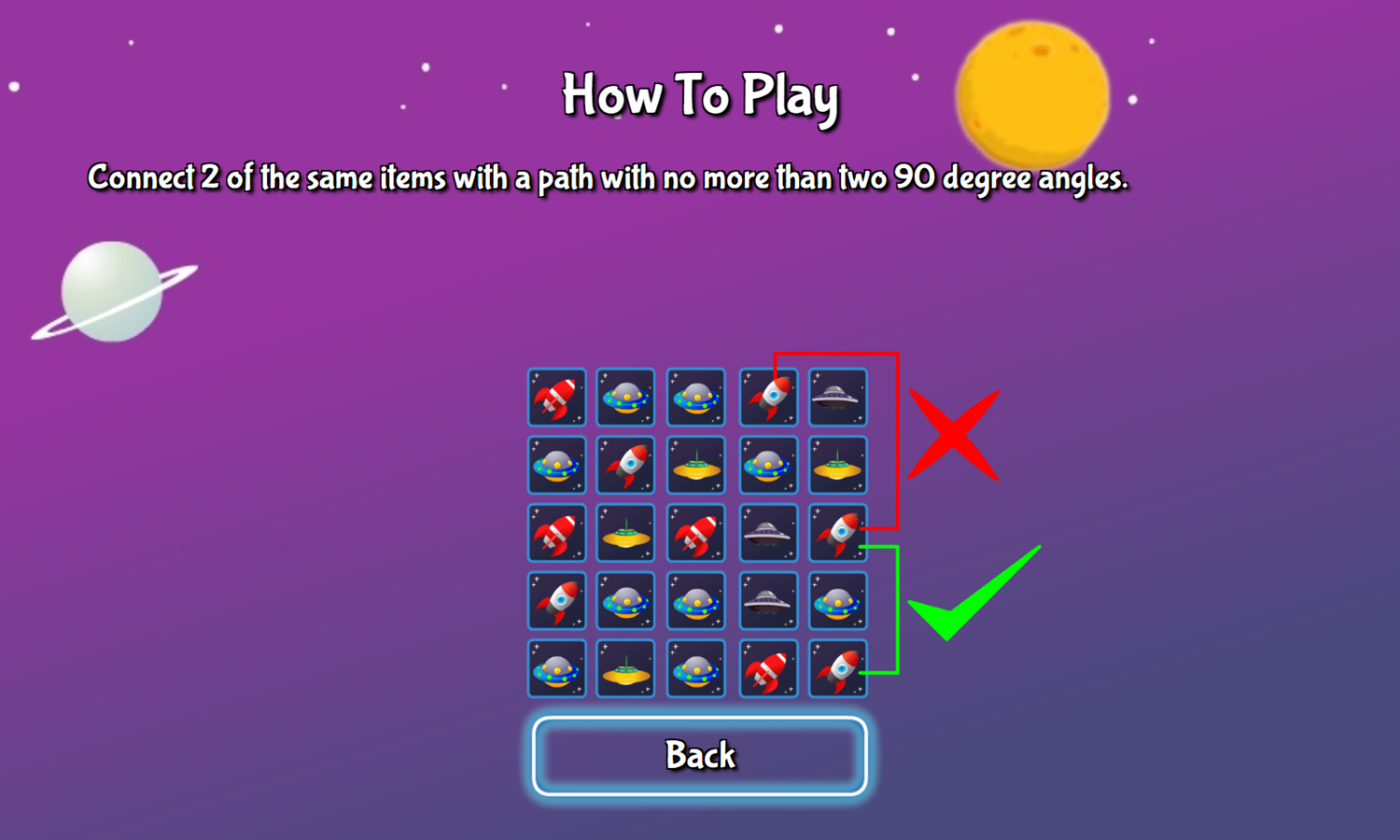 Space Connect Game How To Play Screenshot.