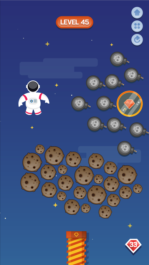 Space Game Final Level Screenshot.