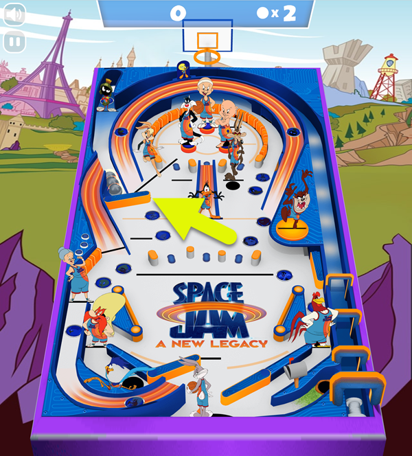 Space Jam Full Court Pinball Multiball Screenshot.