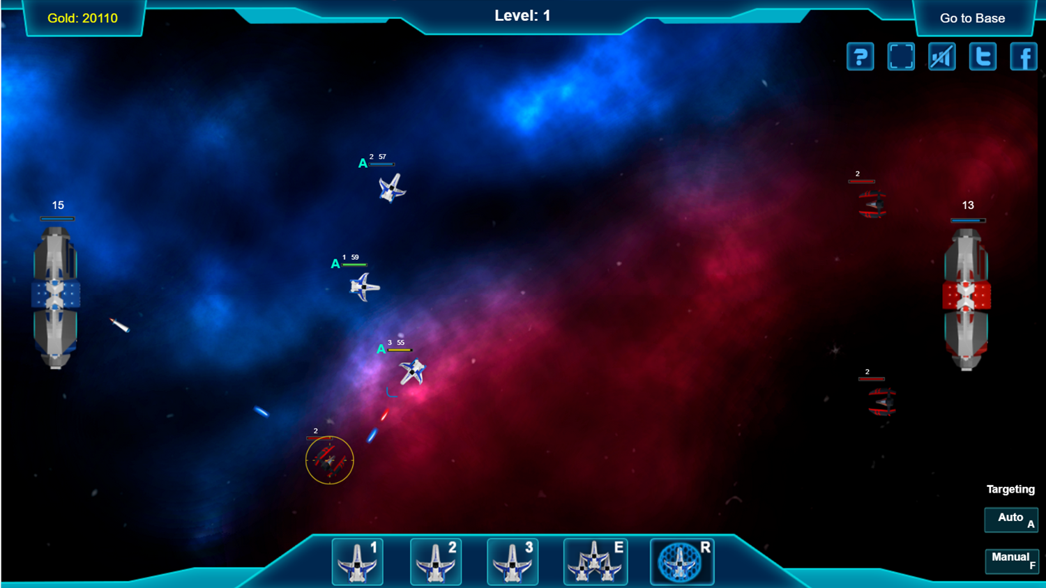 Space Supremacy Game Play Screenshot.